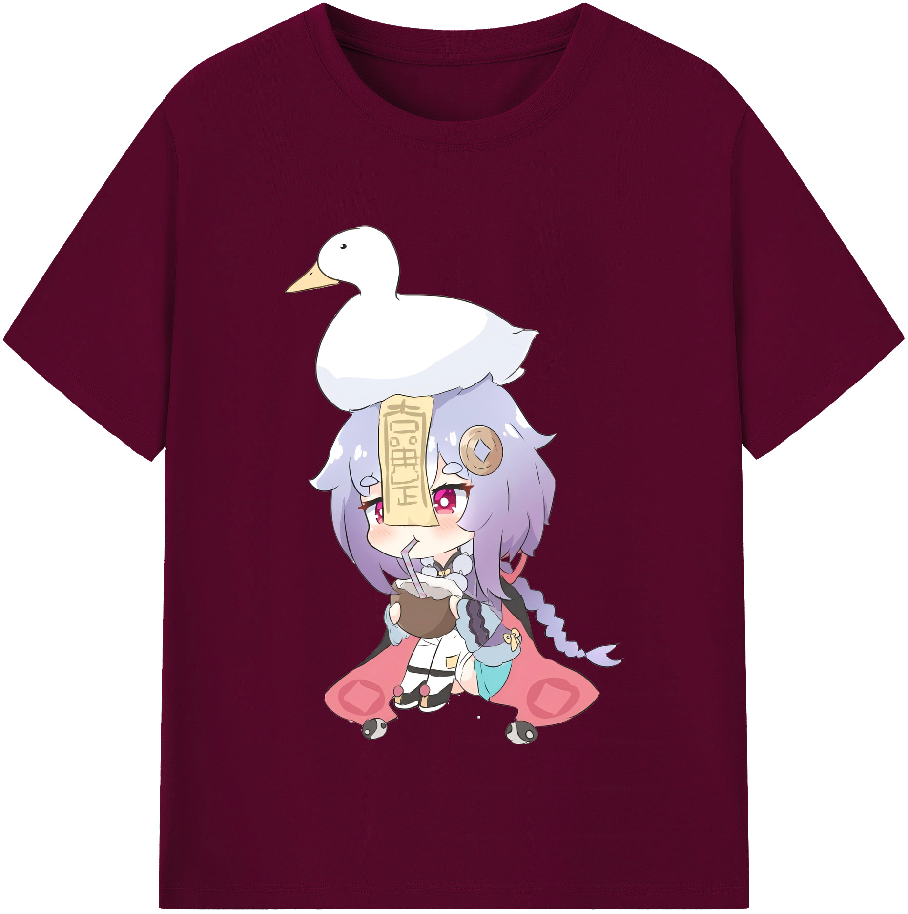 げんし神 七七 なな  genshin Nana レディースカジュアルプリントTシャツ（綿100％）